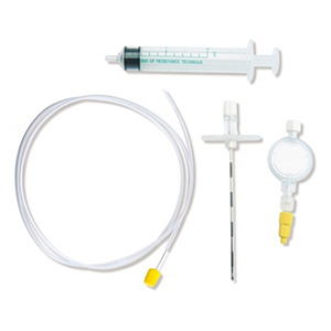 Set per anestesia peridurale con filtro piatto e siringa LR